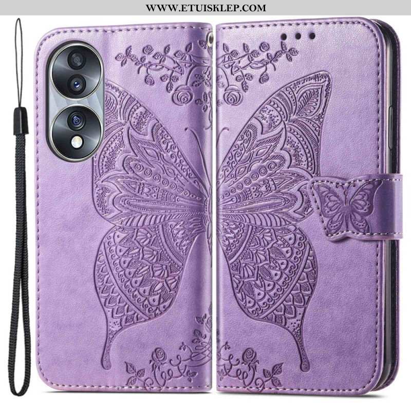 Etui Folio do Honor 70 Barokowy Motyl